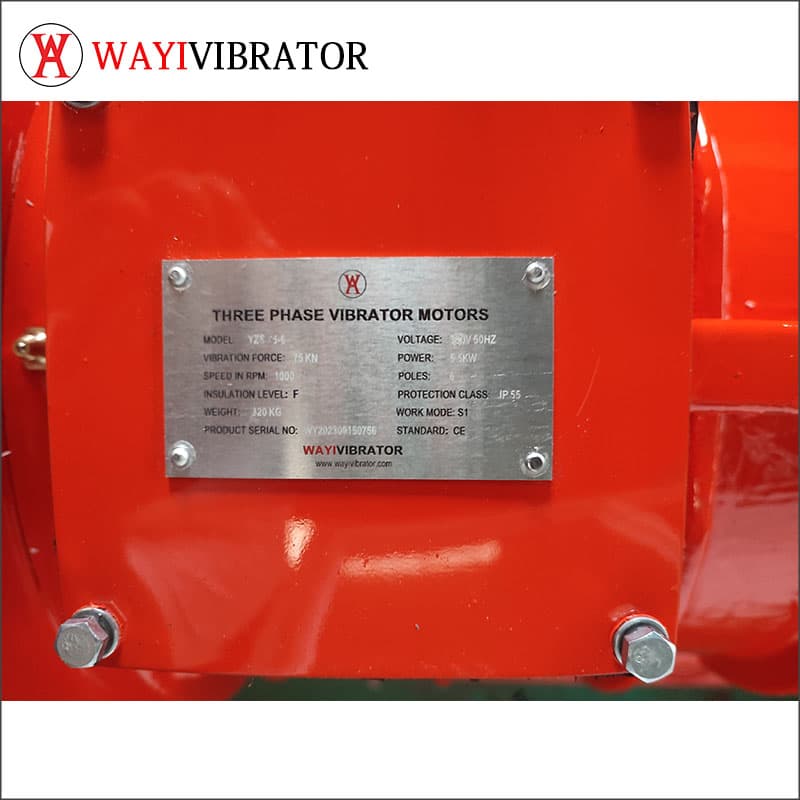 YZS-75-6 vibrator motor with good price from factory in China